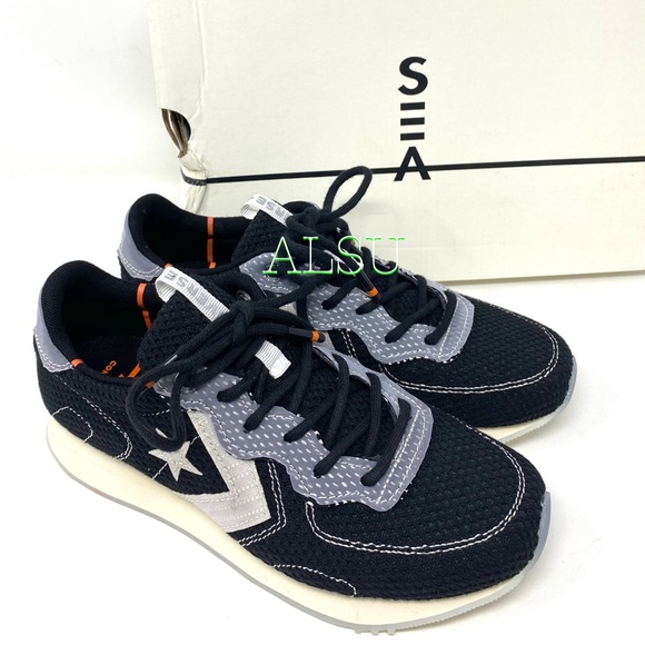 Converse Thunderbolt Men’s Size Low Top Canvas Black Casual Sneakers 163894C - Picture 2 of 11